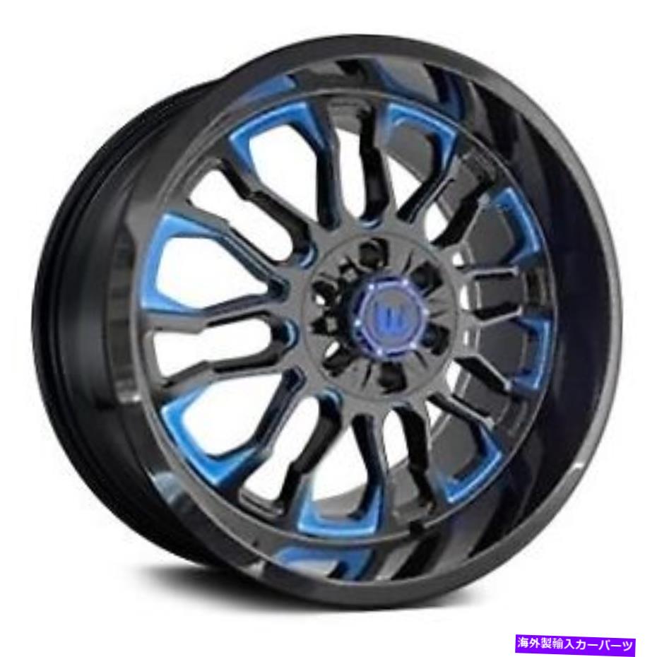 ホイール　４本セット ウエスタンパイパーホイール20x10（-12、6x139.7、110）4のブラックリムセット Western PIPER Wheels 20x10 (-12, 6x139.7, 110) Black Rims Set of 4【並行輸入品】
