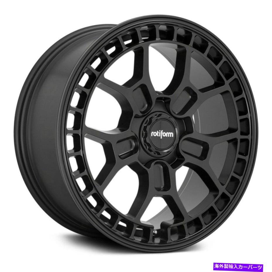 ホイール 4本セット 回転型ZMO-Mホイール19x8.5(35、5x120.65、72.56)4のブラックリムセット Rotiform ZMO-M Wheels 19x8.5 (35, 5x120.65, 72.56) Black Rims Set of 4【並行輸入品】