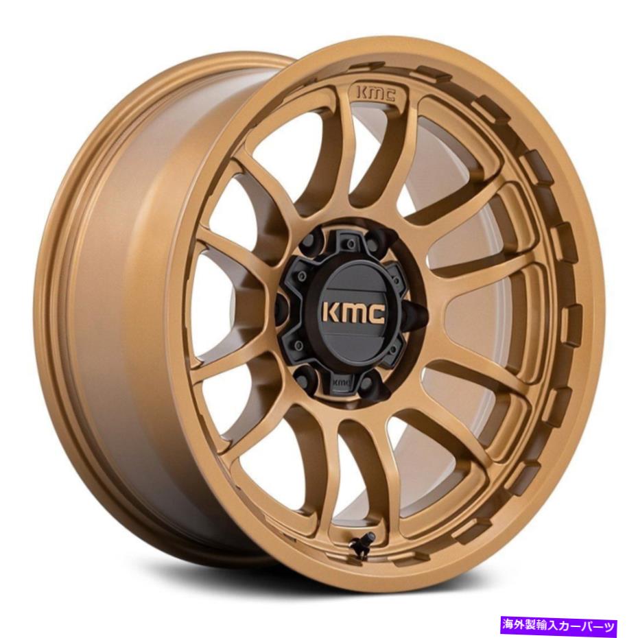 ホイール　４本セット KMC KM727 WRATHホイール20x9（0、6x139.7、106.1）4のブロンズリムセット KMC KM727 WRATH Wheels 20x9 (0, 6x139.7, 106.1) Bronze Rims Set of 4【並行輸入品】