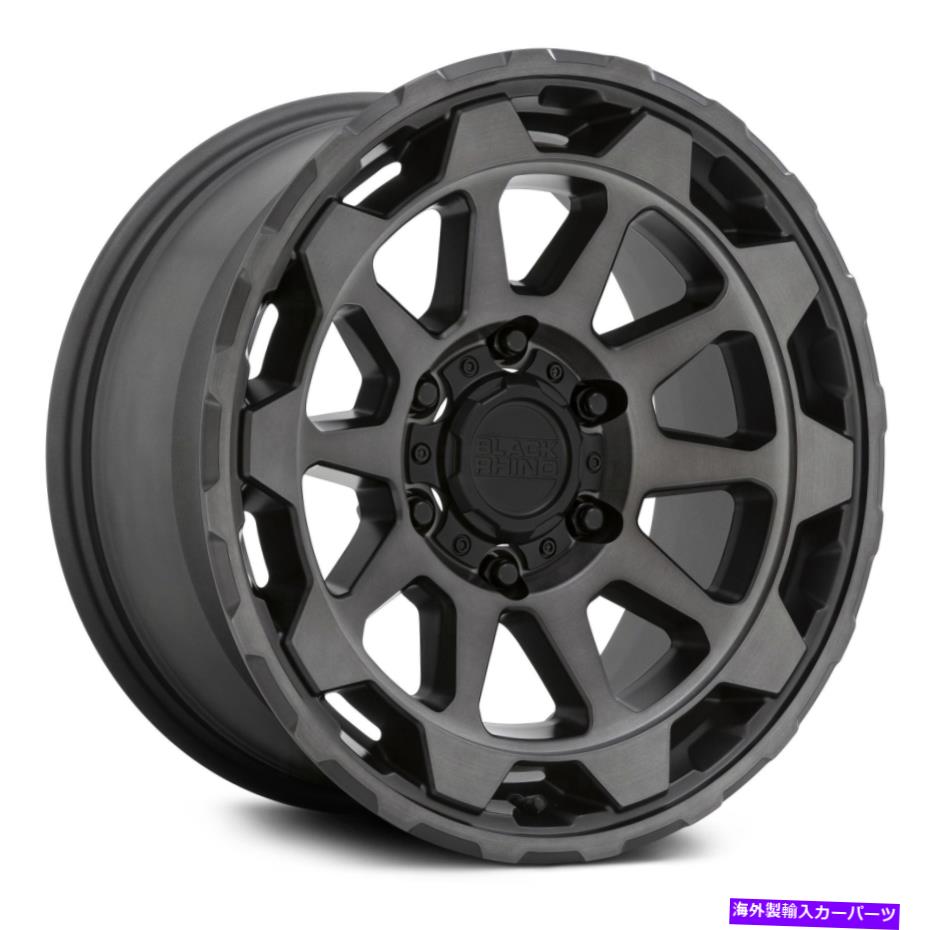 ホイール　４本セット ブラックサイロローターホイール18x9（12、6x135、87.1）4のガンメタルリムセット Black Rhino ROTOR Wheels 18x9 (12, 6x135, 87.1) Gunmetal Rims Set of 4【並行輸入品】