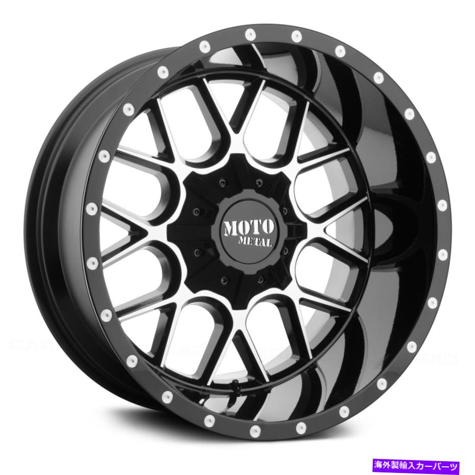 ホイール　４本セット Moto Metal Mo986包囲ホイール20x10（-18、5x139.7、78.1）4のブラックリムセット Moto Metal MO986 SIEGE Wheels 20x10 (-18, 5x139.7, 78.1) Black Rims Set of 4【並行輸入品】