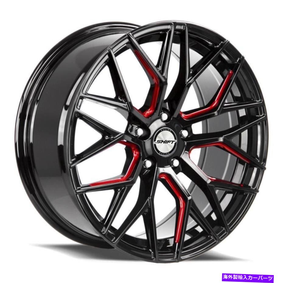 ホイール　４本セット シフトスプリングホイール22x9（32、5x112、66.6）グロスリムセット4 Shift Spring Wheels 22x9 (32, 5x112, 66.6) Gloss Rims Set of 4【並行輸入品】