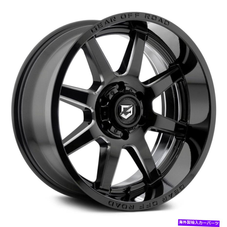 ホイール　４本セット ギアアロイ762bmピボットホイール20x10（-19、6x139.7、106.2）4のブラックリムセット Gear Alloy 762BM PIVOT Wheels 20x10 (-19, 6x139.7, 106.2) Black Rims Set of 4【並行輸入品】 326,750円