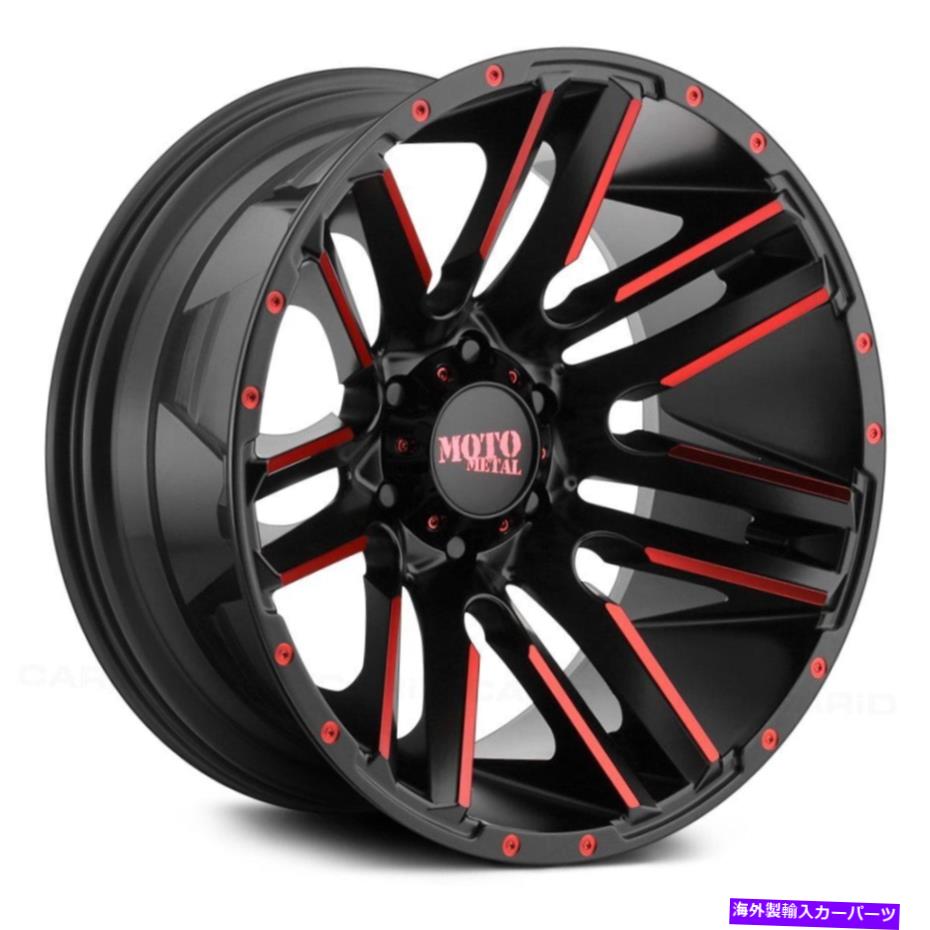 ホイール 4本セット Moto Metal Mo978 Razor Wheels20x10(-24、8x170、125.1)4のブラックリムセット Moto Metal MO978 RAZOR Wheels 20x10 (-24, 8x170, 125.1) Black Rims Set of 4【並行輸入品】