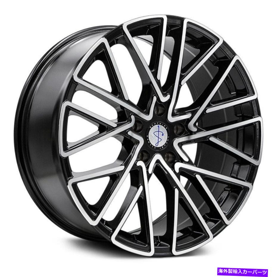 ホイール　４本セット Saphire Luxury Alloys SX02ホイール20x9（35、5x112、66.56）4のブラックリムセット Sapphire Luxury Alloys SX02 Wheels 20x9 (35, 5x112, 66.56) Black Rims Set of 4【並行輸入品】｜Us Custom Parts Shop USDM
