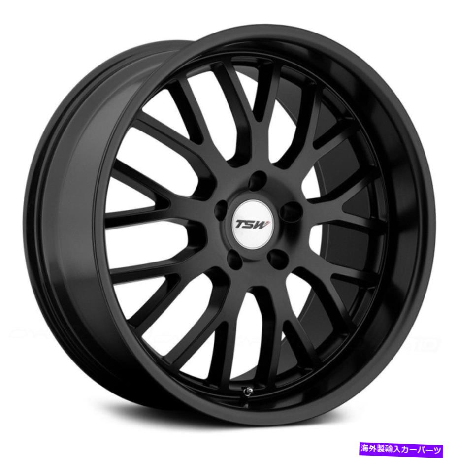 ホイール 4本セット TSW Tremblant Wheels20x10(45、5x112、72.1)4のブラックリムセット TSW TREMBLANT Wheels 20x10 (45, 5x112, 72.1) Black Rims Set of 4【並行輸入品】