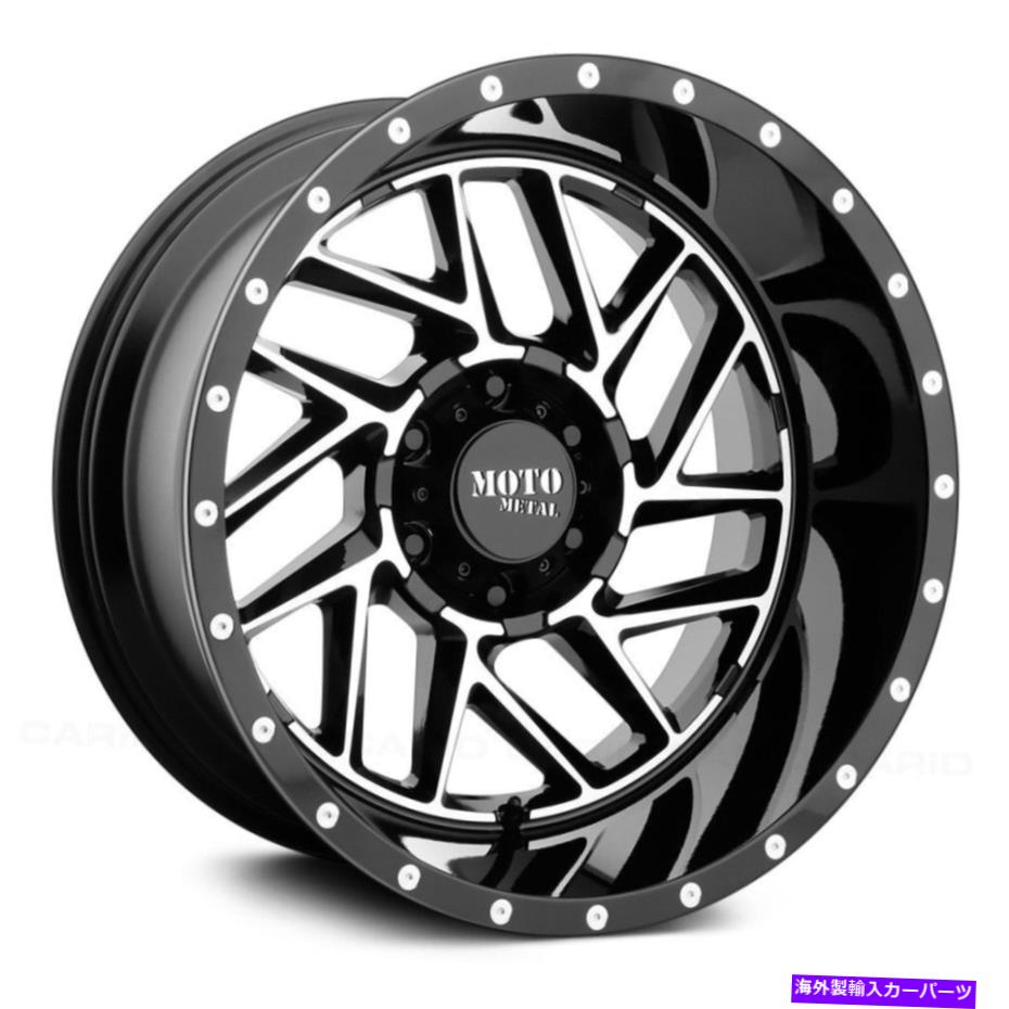 ホイール　４本セット Moto Metal Mo985ブレイクアウトホイール20x9（0、6x139.7、106.1）4のブラックリムセット Moto Metal MO985 BREAKOUT Wheels 20x9 (0, 6x139.7, 106.1) Black Rims Set of 4【並行輸入品】
