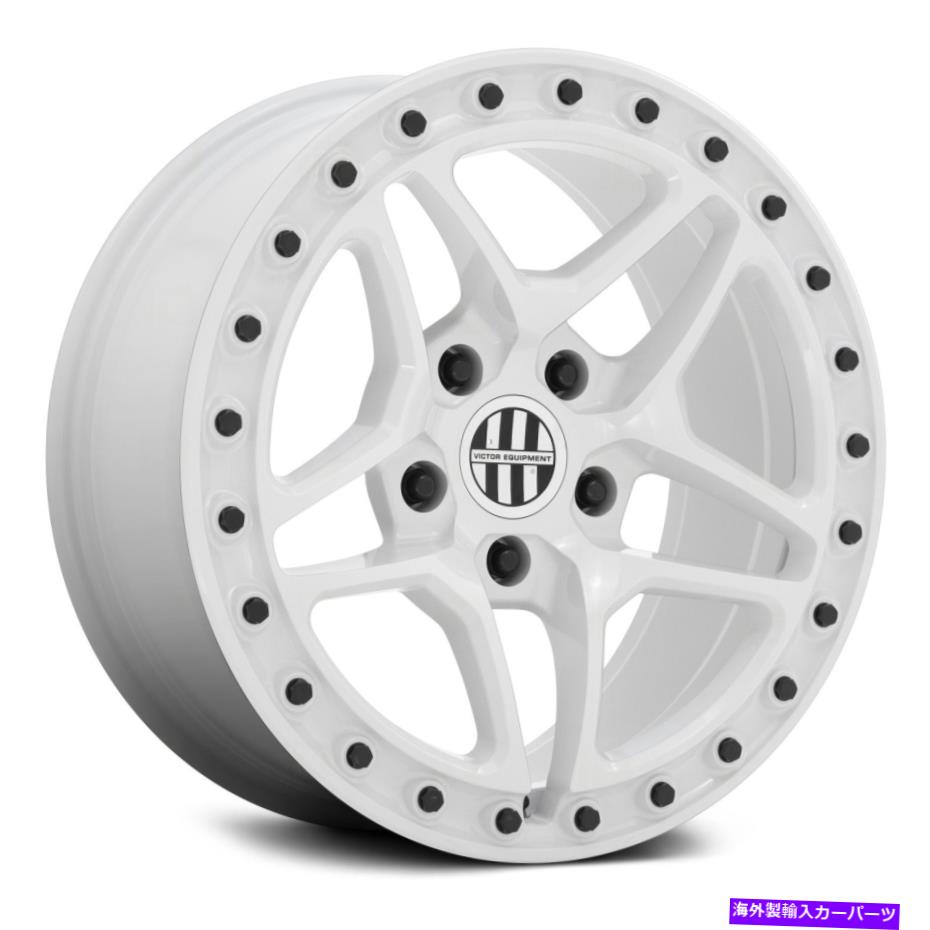 ホイール 4本セット ビクターバーグホイール18x8(20、5x130、71.5)4の白いリムセット Victor BERG Wheels 18x8 (20, 5x130, 71.5) White Rims Set of 4【並行輸入品】|Us Custom Parts Shop USDM
