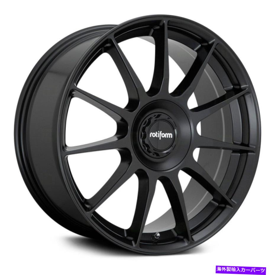 ホイール　４本セット 回転型DTMホイール19x8.5（45、5x108、72.56）4のブラックリムセット Rotiform DTM Wheels 19x8.5 (45, 5x108, 72.56) Black Rims Set of 4【並行輸入品】｜Us Custom Parts Shop USDM