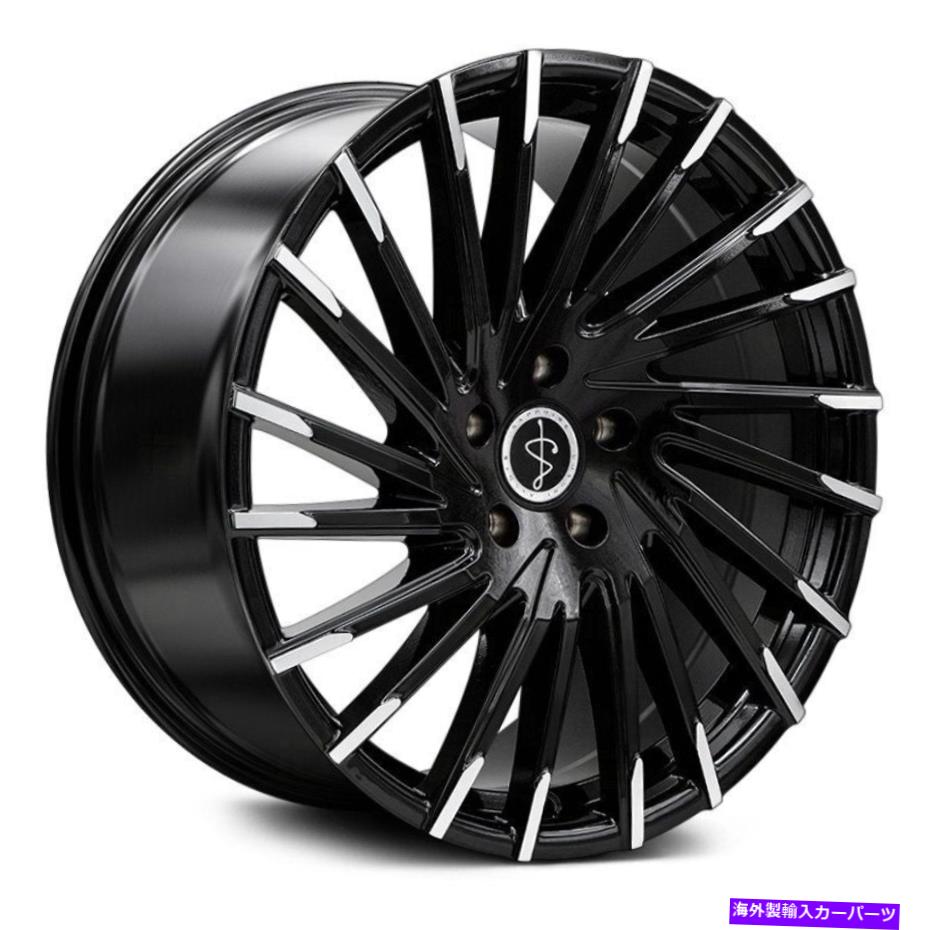 ホイール　４本セット Saphire Luxury Alloys SX06ホイール20x9（35、5x112、66.56）4のブラックリムセット Sapphire Luxury Alloys SX06 Wheels 20x9 (35, 5x112, 66.56) Black Rims Set of 4【並行輸入品】｜Us Custom Parts Shop USDM