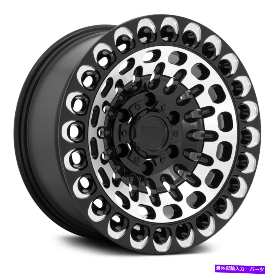 ホイール 4本セット ブラックサイラビリンスホイール17x9.5(-18、6x139.7、112.1)4のブラックリムセット Black Rhino LABYRINTH Wheels 17x9.5 (-18, 6x139.7, 112.1) Black Rims Set of 4【並行輸入品】|Us Custom Parts Shop USDM