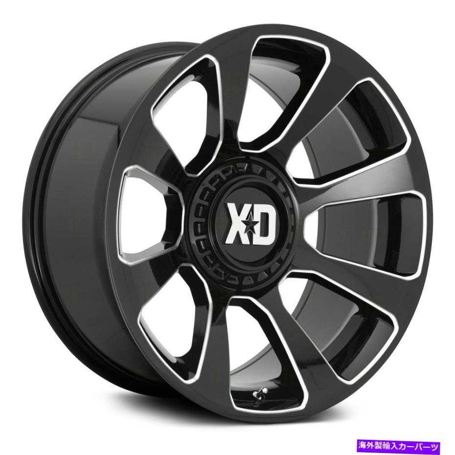 ホイール　４本セット XDシリーズXD854原子炉ホイール20x9（0、5x150、110.1）4のブラックリムセット XD Series XD854 REACTOR Wheels 20x9 (0, 5x150, 110.1) Black Rims Set of 4【並行輸入品】 338,234円