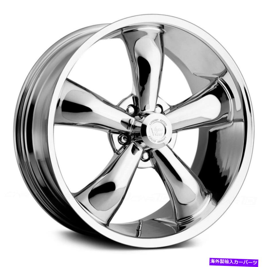ホイール　４本セット ビジョン142レジェンド5ホイール18x9.5（38、5x127、83）4のクロムリムセット Vision 142 LEGEND 5 Wheels 18x9.5 (38, 5x127, 83) Chrome Rims Set of 4【並行輸入品】