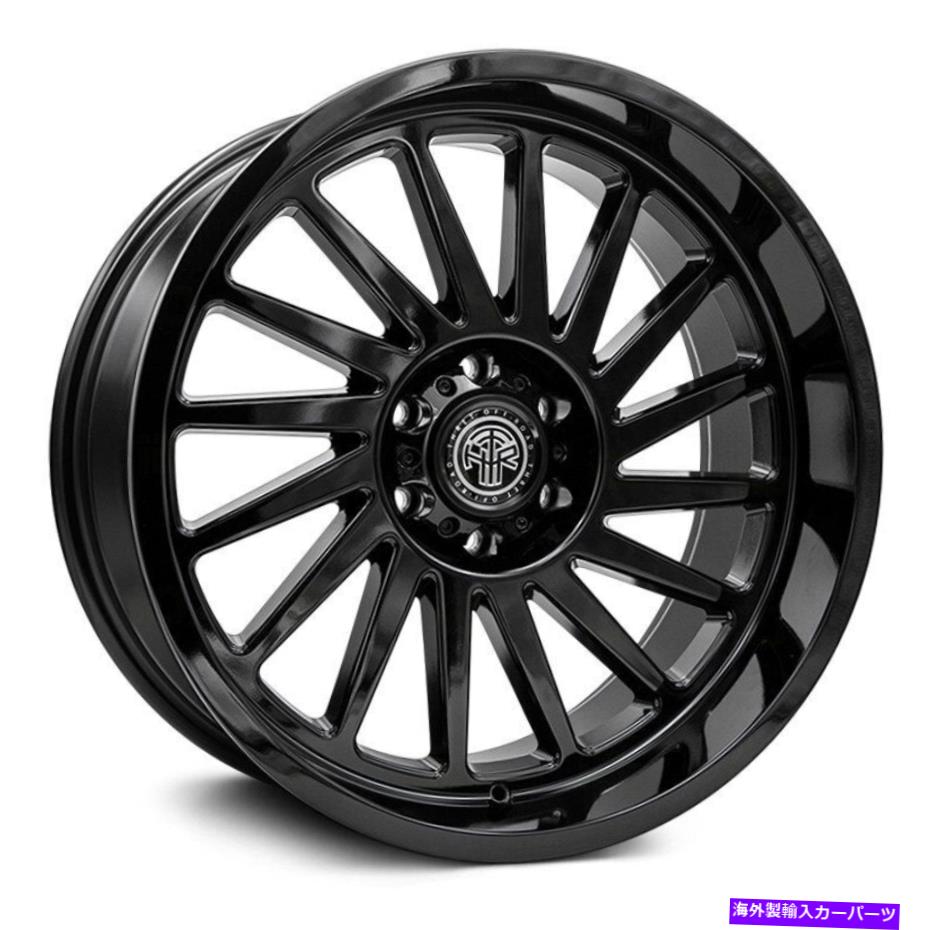 ホイール 4本セット スレットオフロードオメガホイール22x10(-21、6x139.7、106.1)4のブラックリムセット Thret Offroad OMEGA Wheels 22x10 (-21, 6x139.7, 106.1) Black Rims Set of 4【並行輸入品】|Us Custom Parts Shop USDM
