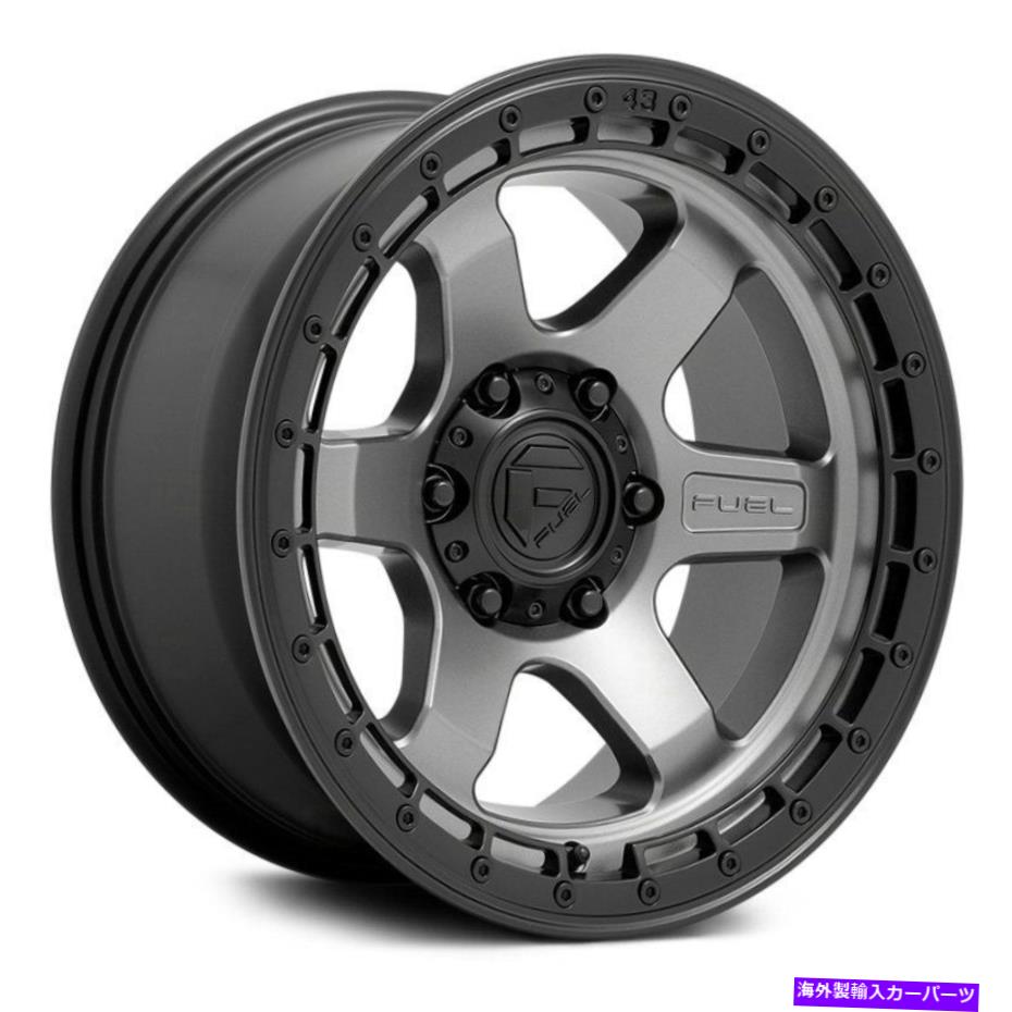 ホイール　４本セット 燃料D752ブロック1PCホイール17x9（-12、6x135、87.1）4のガンメタルリムセット Fuel D752 BLOCK 1PC Wheels 17x9 (-12, 6x135, 87.1) Gunmetal Rims Set of 4【並行輸入品】