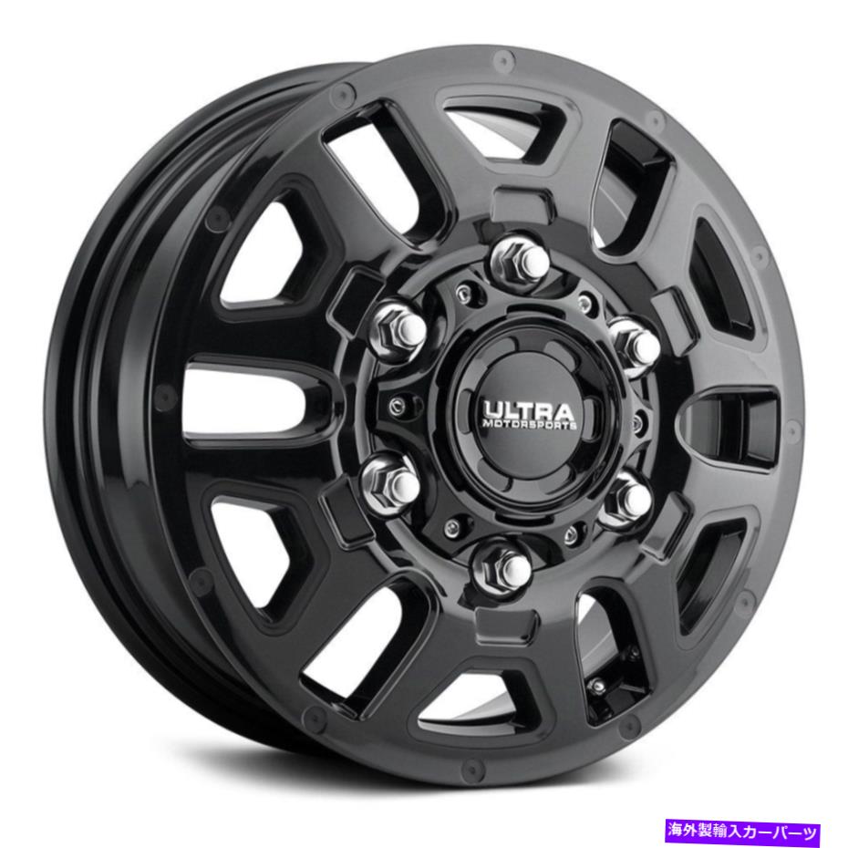 ホイール　４本セット Ultra 003SB AWD Transit Van Wheels 16x6（84、6x180、124.3）4のブラックリムセット Ultra 003SB AWD TRANSIT VAN Wheels 16x6 (84, 6x180, 124.3) Black Rims Set of 4【並行輸入品】
