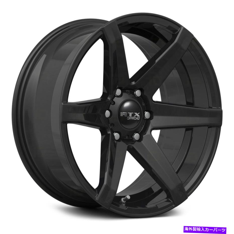 ホイール　４本セット RTXビーストホイール20x9.5（10、6x139.7、106.1）4のブラックリムセット RTX BEAST Wheels 20x9.5 (10, 6x139.7, 106.1) Black Rims Set of 4【並行輸入品】