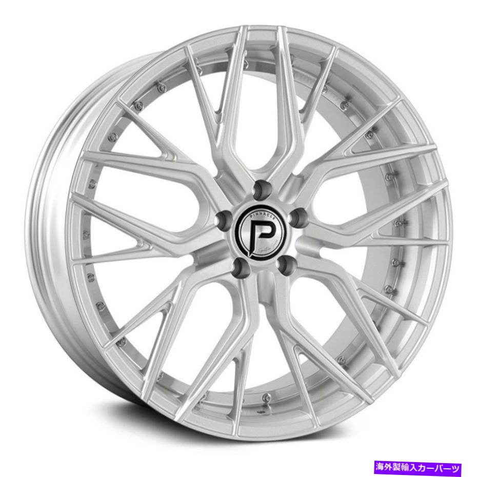 ホイール　４本セット ピナクルP312ゼニスホイール20x8.5（35、5x120.65、72.56）4のシルバーリムセット Pinnacle P312 ZENITH Wheels 20x8.5 (35, 5x120.65, 72.56) Silver Rims Set of 4【並行輸入品】