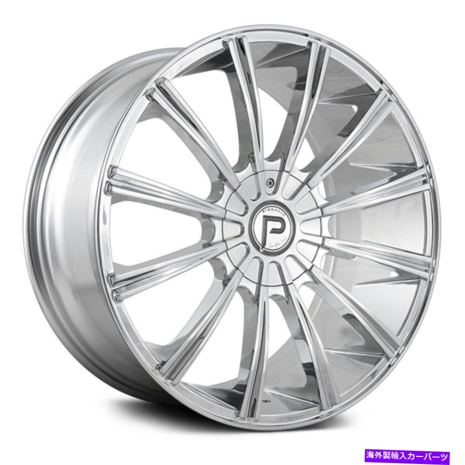 ホイール 4本セット ピナクルP308スリックホイール18x7.5(35、5x120.65、73.1)4のクロムリムセット Pinnacle P308 SLICK Wheels 18x7.5 (35, 5x120.65, 73.1) Chrome Rims Set of 4【並行輸入品】|Us Custom Parts Shop USDM