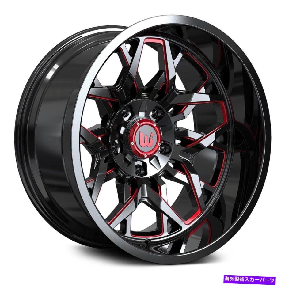 ホイール　４本セット ウエスタンエッジホイール20x10（-24、5x114.3、71.5）4のブラックリムセット Western EDGE Wheels 20x10 (-24, 5x114.3, 71.5) Black Rims Set of 4【並行輸入品】｜Us Custom Parts Shop USDM