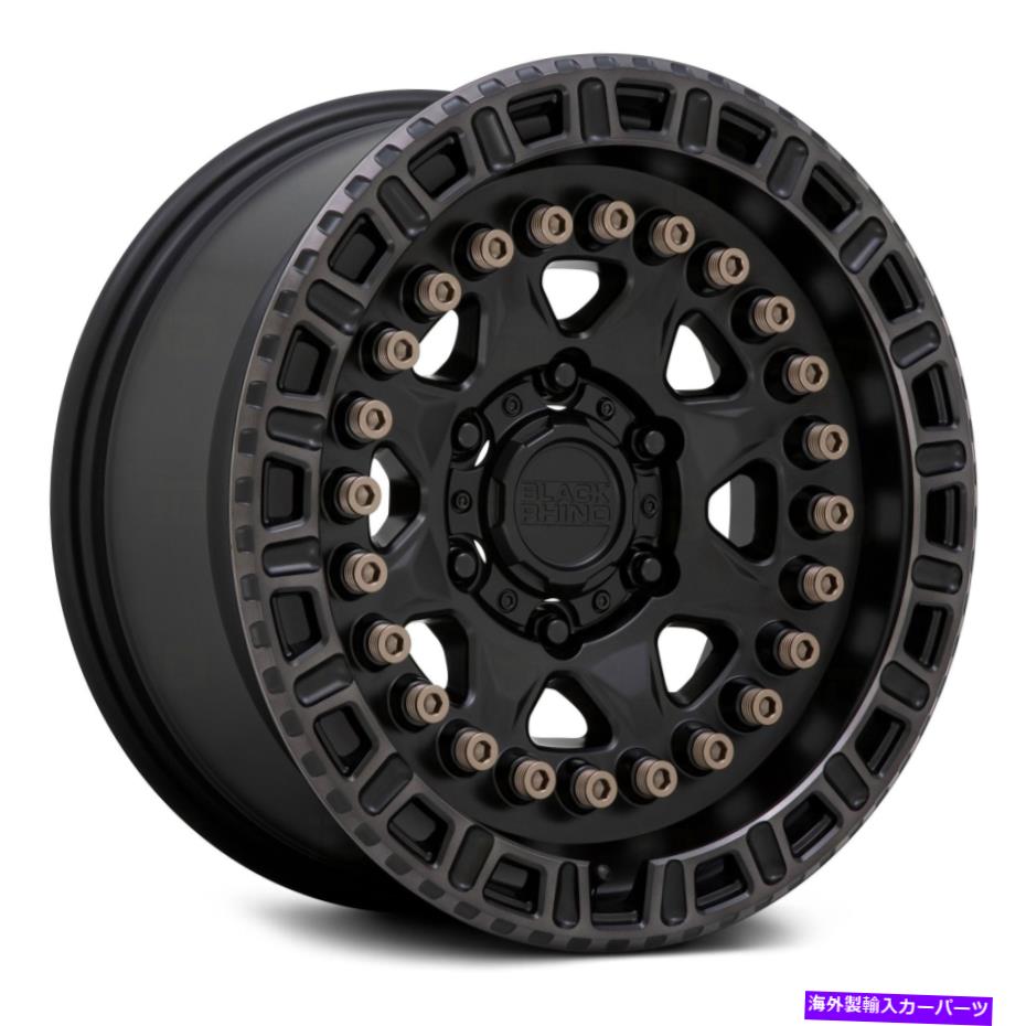 ホイール 4本セット ブラックサイカービンホイール20x9(10、6x120.65、67.06)4のブラックリムセット Black Rhino CARBINE Wheels 20x9 (10, 6x120.65, 67.06) Black Rims Set of 4【並行輸入品】|Us Custom Parts Shop USDM