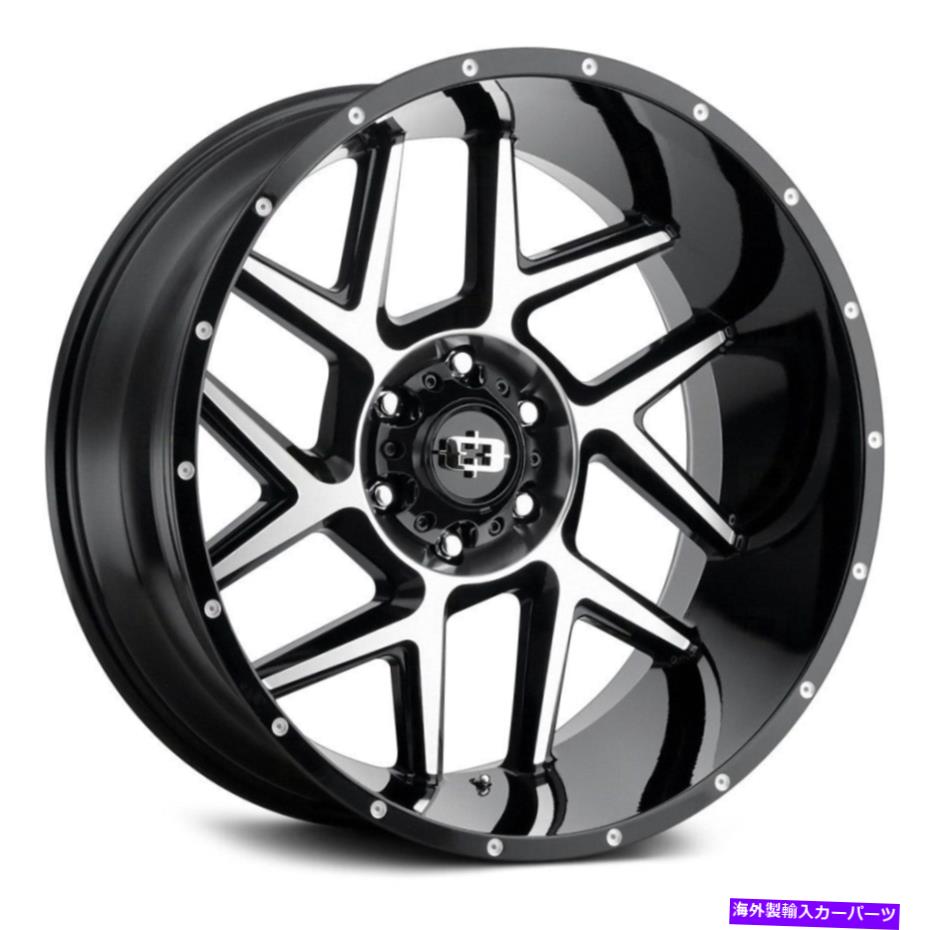 ホイール　４本セット Vision 360 Sliverホイール20x12（-51、6x135、87.1）4のブラックリムセット Vision 360 SLIVER Wheels 20x12 (-51, 6x135, 87.1) Black Rims Set of 4【並行輸入品】