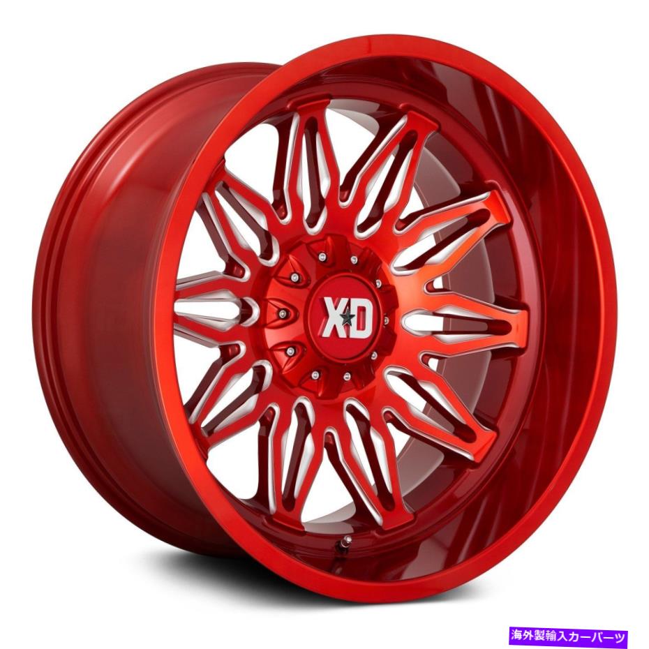 ホイール 4本セット XDシリーズXD859ガンナーホイール20x10(-18、5x139.7、78.1)4の赤いリムセット XD Series XD859 GUNNER Wheels 20x10 (-18, 5x139.7, 78.1) Red Rims Set of 4【並行輸入品】|Us Custom Parts Shop USDM