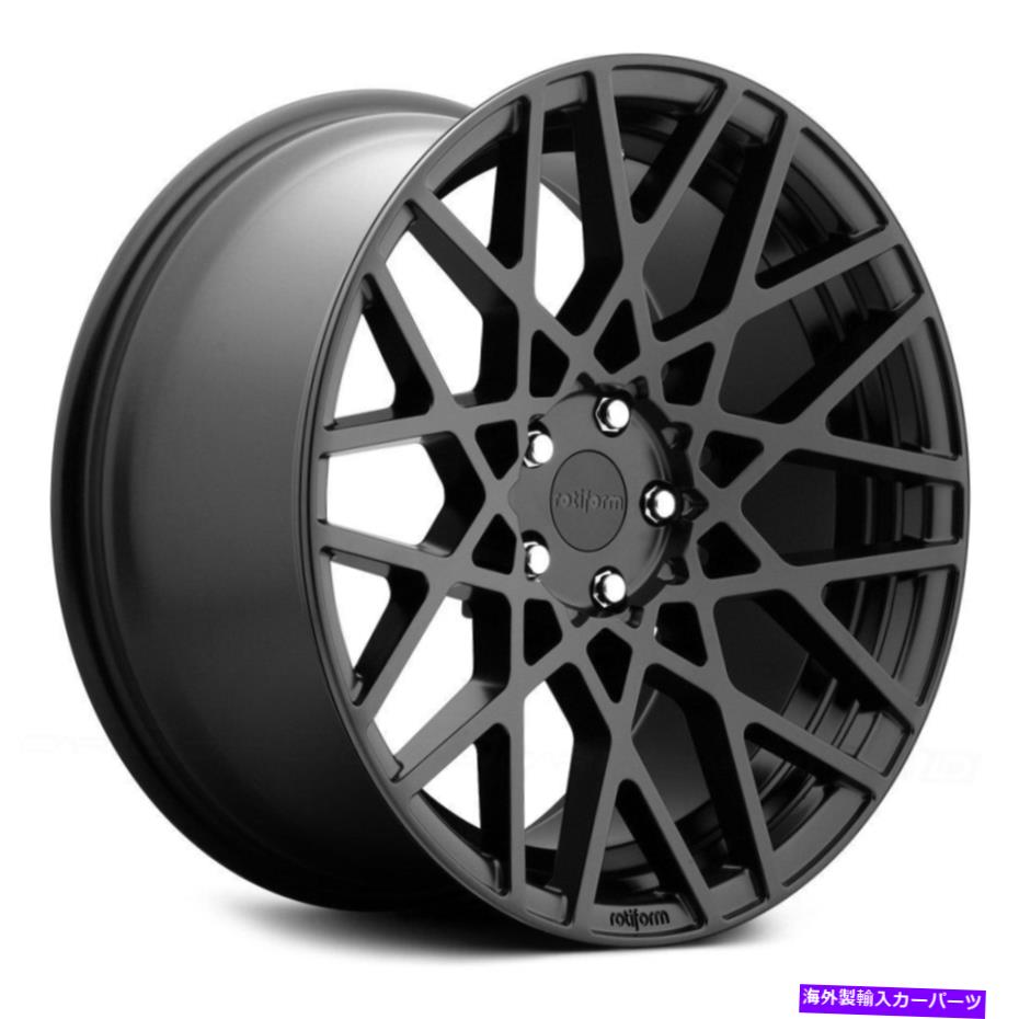 ホイール　４本セット ROTIFOLIMBLQホイール19x8.5（45、5x112、66.56）4のブラックリムセット Rotiform BLQ Wheels 19x8.5 (45, 5x112, 66.56) Black Rims Set of 4【並行輸入品】