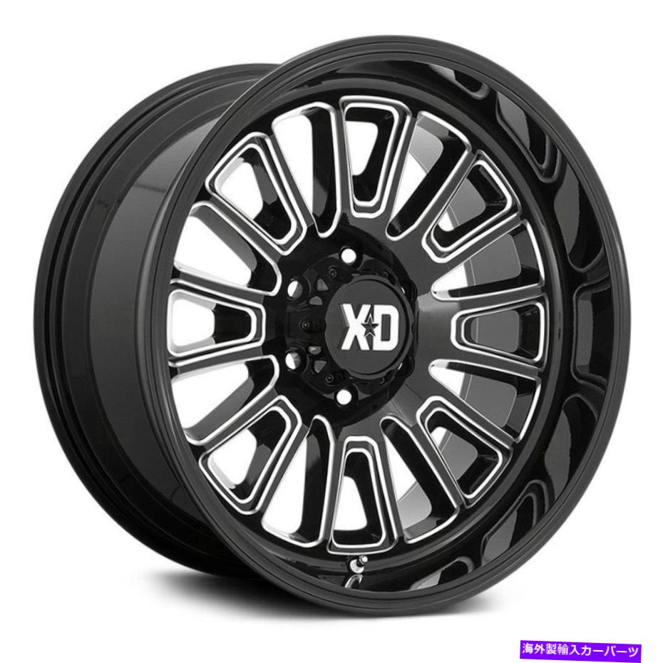 ホイール　４本セット XDシリーズXD864ローバーホイール20x10（-18、6x139.7、106.1）4のブラックリムセット XD Series XD864 ROVER Wheels 20x10 (-18, 6x139.7, 106.1) Black Rims Set of 4【並行輸入品】