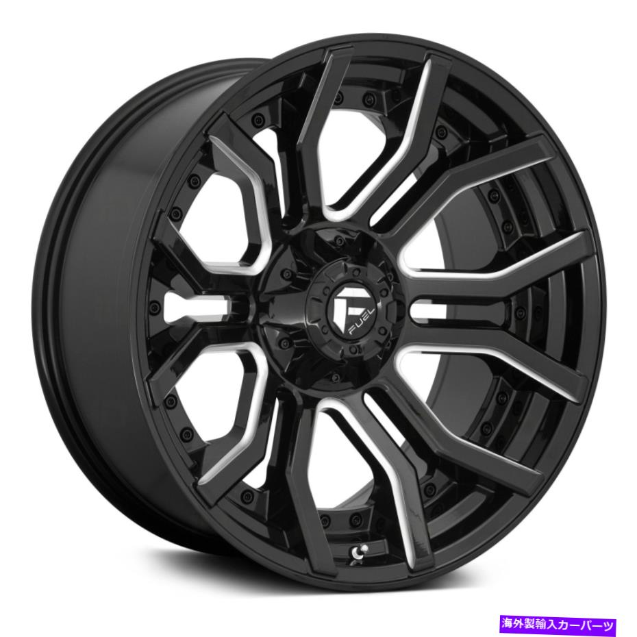 ホイール　４本セット Fuel D711 Rage 1PCホイール20x9（1、6x135、106.1）4のブラックリムセット Fuel D711 RAGE 1PC Wheels 20x9 (1, 6x135, 106.1) Black Rims Set of 4【並行輸入品】