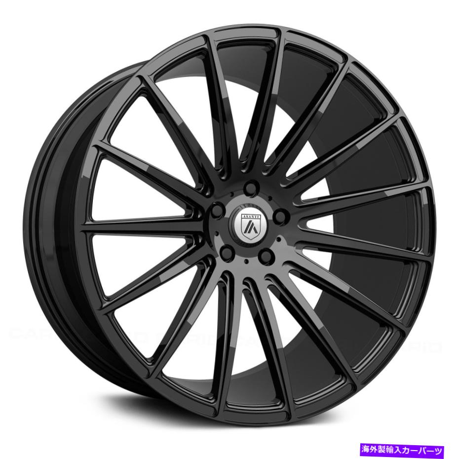 ホイール　４本セット Asanti ABL-14 Polaris Wheels20x10.5（38、5x114.3、72.56）4のブラックリムセット Asanti ABL-14 POLARIS Wheels 20x10.5 (38, 5x114.3, 72.56) Black Rims Set of 4【並行輸入品】
