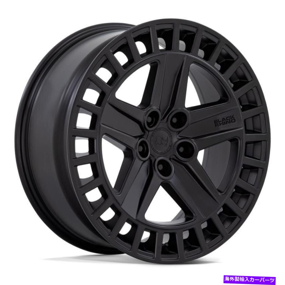 ホイール　４本セット ブラックサイアルストンホイール18x8.5（25、5x114.3、72.56）4のブラックリムセット Black Rhino ALSTON Wheels 18x8.5 (25, 5x114.3, 72.56) Black Rims Set of 4【並行輸入品】