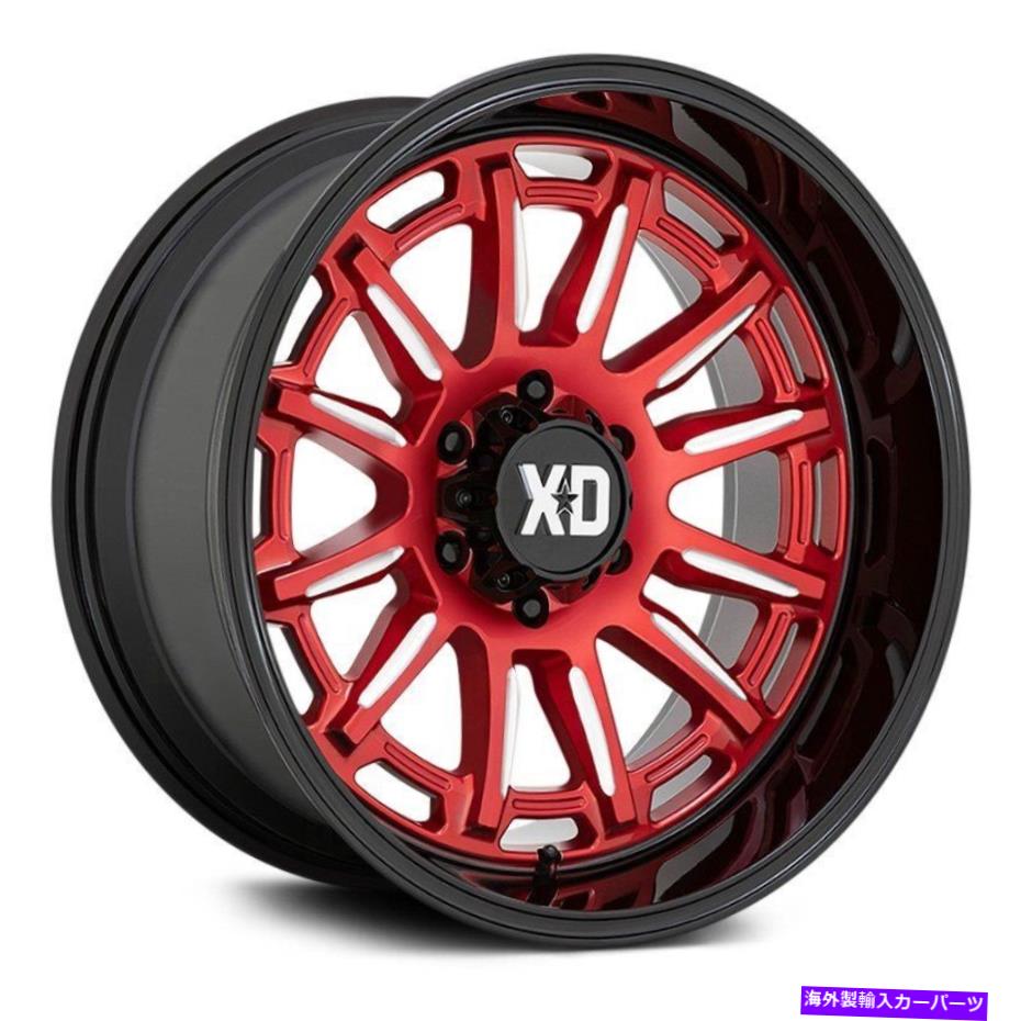 ホイール　４本セット XDシリーズXD865フェニックスホイール20x9（0、6x135、87.1）4の赤いリムセット XD Series XD865 PHOENIX Wheels 20x9 (0, 6x135, 87.1) Red Rims Set of 4【並行輸入品】