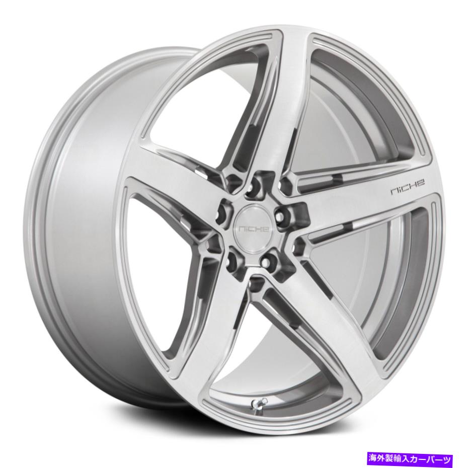 ホイール 4本セット ニッチM270テラモホイール20x11(45、5x114.3、72.56)4のブラシ付きリムセット Niche M270 TERAMO Wheels 20x11 (45, 5x114.3, 72.56) Brushed Rims Set of 4【並行輸入品】