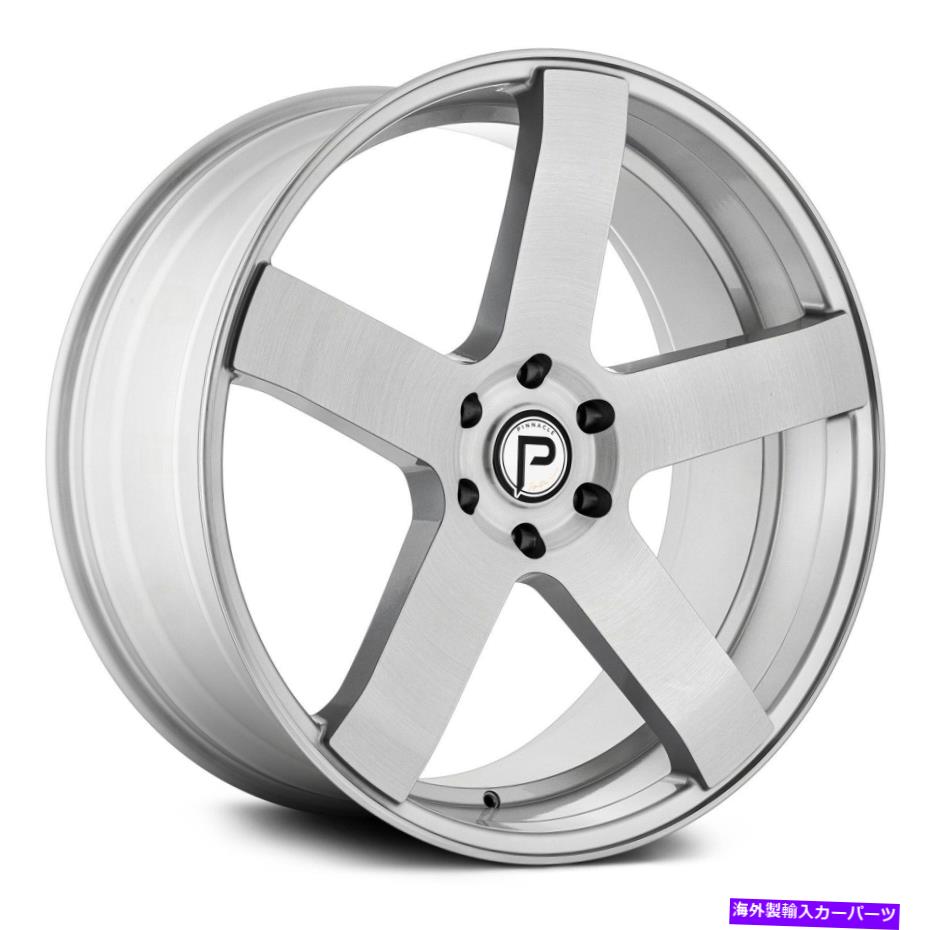 ホイール　４本セット ピナクルP102マグナムホイール22x9.5（20、5x139.7、78.1）シルバーリムセット4 Pinnacle P102 MAGNUM Wheels 22x9.5 (20, 5x139.7, 78.1) Silver Rims Set of 4【並行輸入品】