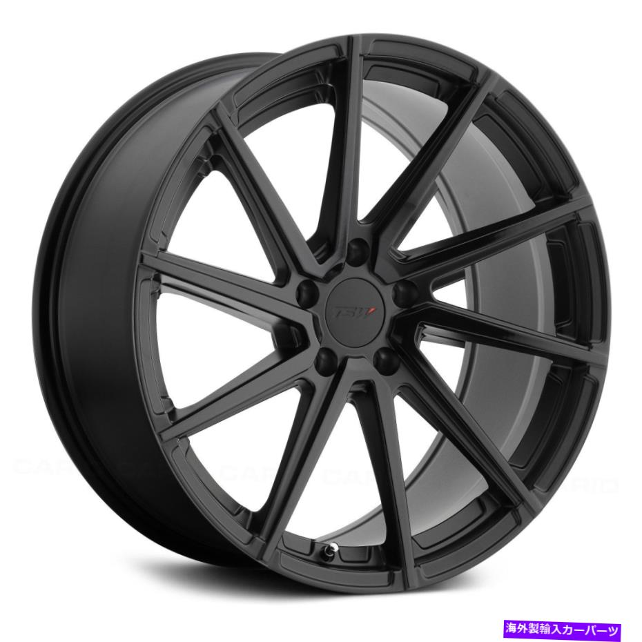 ホイール　４本セット TSW Watkinsホイール20x10.5（25、5x114.3、76.1）4のブラックリムセット TSW WATKINS Wheels 20x10.5 (25, 5x114.3, 76.1) Black Rims Set of 4【並行輸入品】