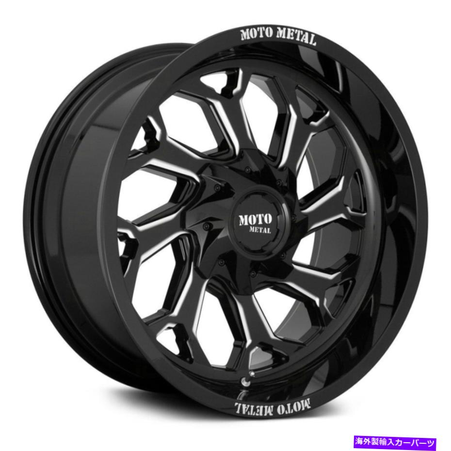 ホイール　４本セット Moto Metal Mo999 Reaper Wheels20x10（-18、8x170、125.1）4のブラックリムセット Moto Metal MO999 REAPER Wheels 20x10 (-18, 8x170, 125.1) Black Rims Set of 4【並行輸入品】