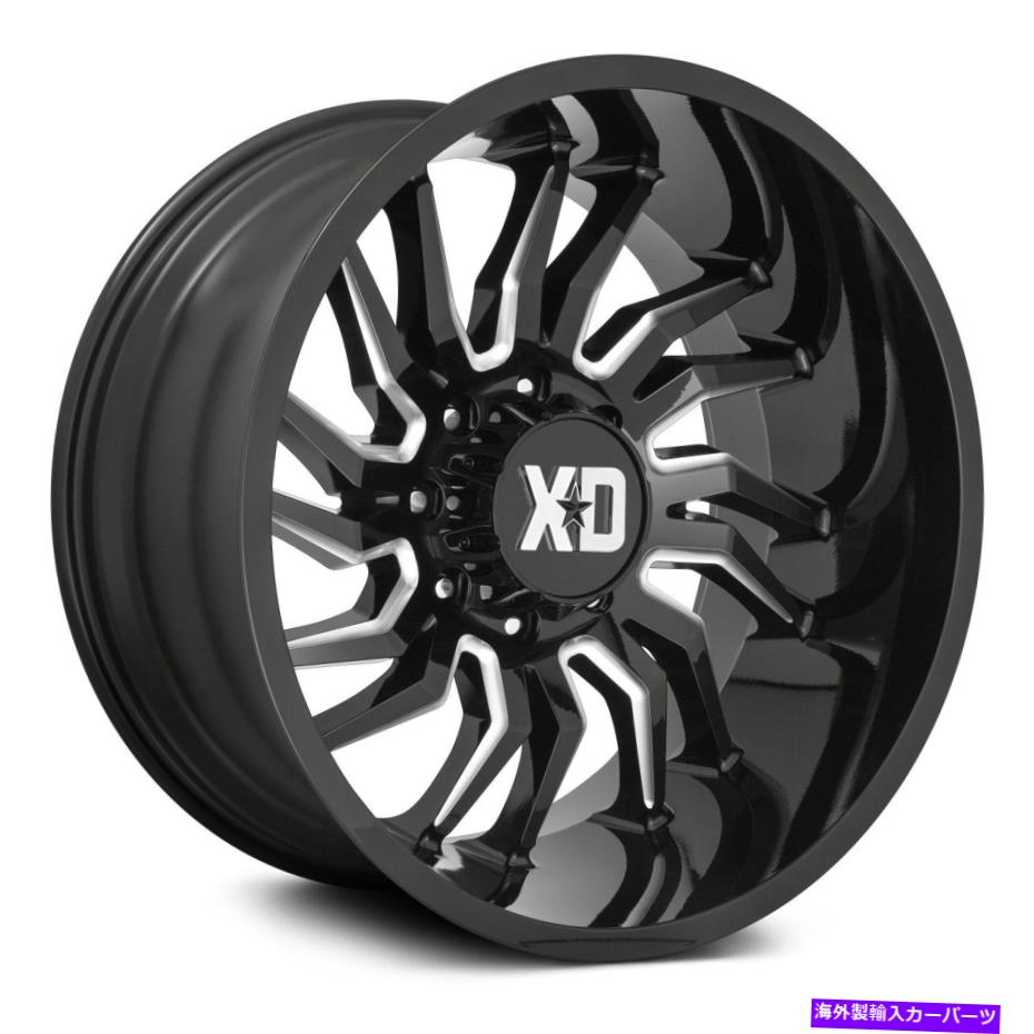 ホイール　４本セット XDシリーズXD858テンションホイール20x10（-18、6x139.7、106.1）4のブラックリムセット XD Series XD858 TENSION Wheels 20x10 (-18, 6x139.7, 106.1) Black Rims Set of 4【並行輸入品】