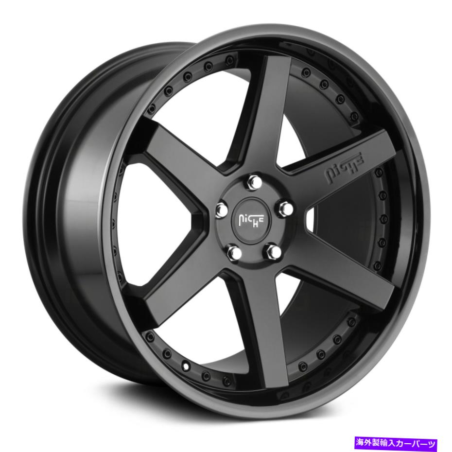 ホイール　４本セット Niche M192 AltairWheels20x10.5（40、5x112、66.56）4のブラックリムセット Niche M192 ALTAIR Wheels 20x10.5 (40, 5x112, 66.56) Black Rims Set of 4【並行輸入品】