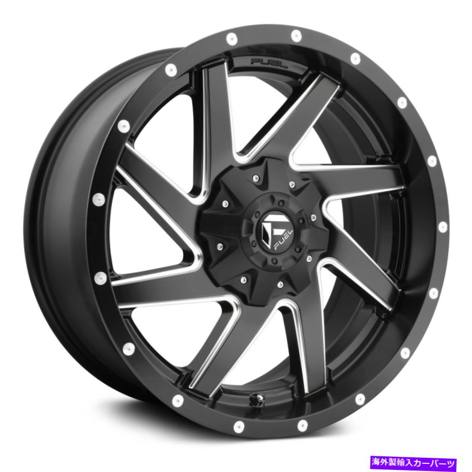 ホイール　４本セット Fuel D594 Renegade 1PCホイール20x10（-18、6x139.7、106.1）4のブラックリムセット Fuel D594 RENEGADE 1PC Wheels 20x10 (-18, 6x139.7, 106.1) Black Rims Set of 4【並行輸入品】
