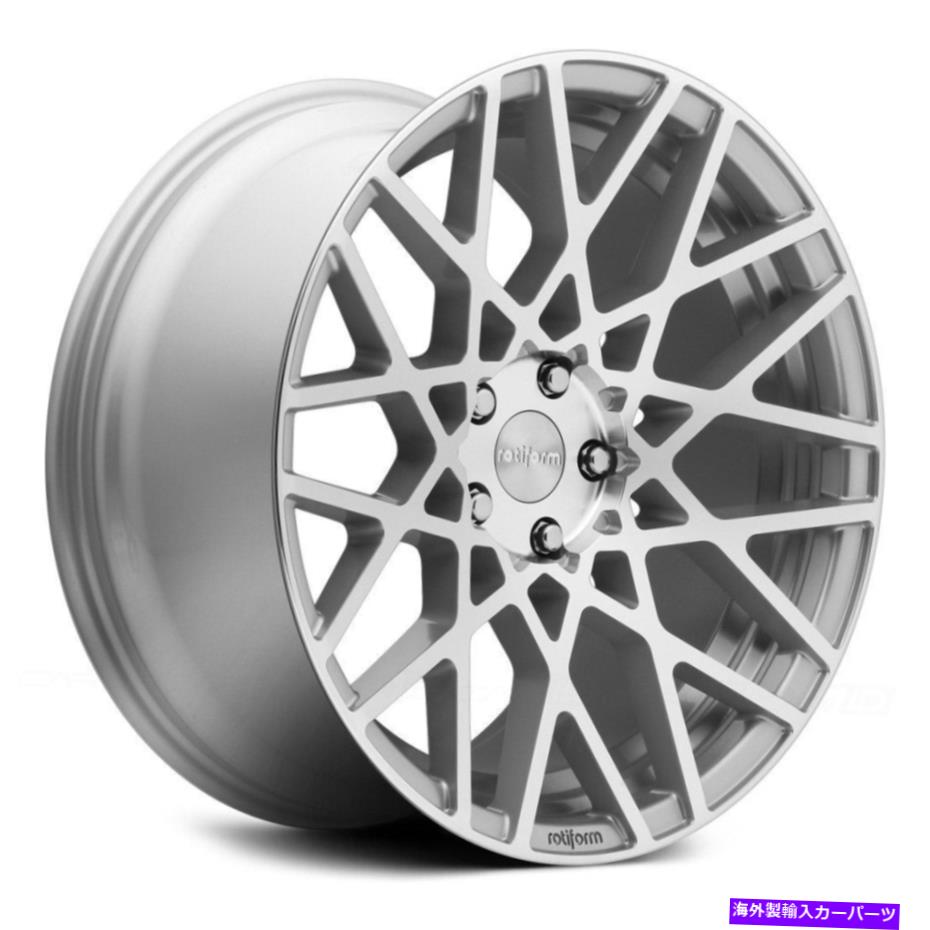 ホイール　４本セット ROTIFOLIMBLQホイール19x8.5（35、5x112、66.56）4のシルバーリムセット Rotiform BLQ Wheels 19x8.5 (35, 5x112, 66.56) Silver Rims Set of 4【並行輸入品】