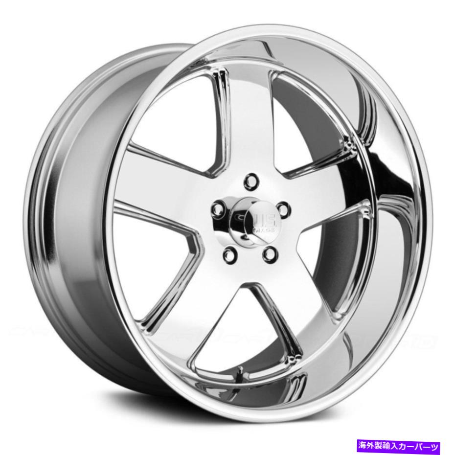 ホイール　４本セット U.S. Mags U116 Hustler 1PCホイール20x8（1、5x127、78.1）4のChrome Rimsセット U.S. Mags U116 HUSTLER 1PC Wheels 20x8 (1, 5x127, 78.1) Chrome Rims Set of 4【並行輸入品】