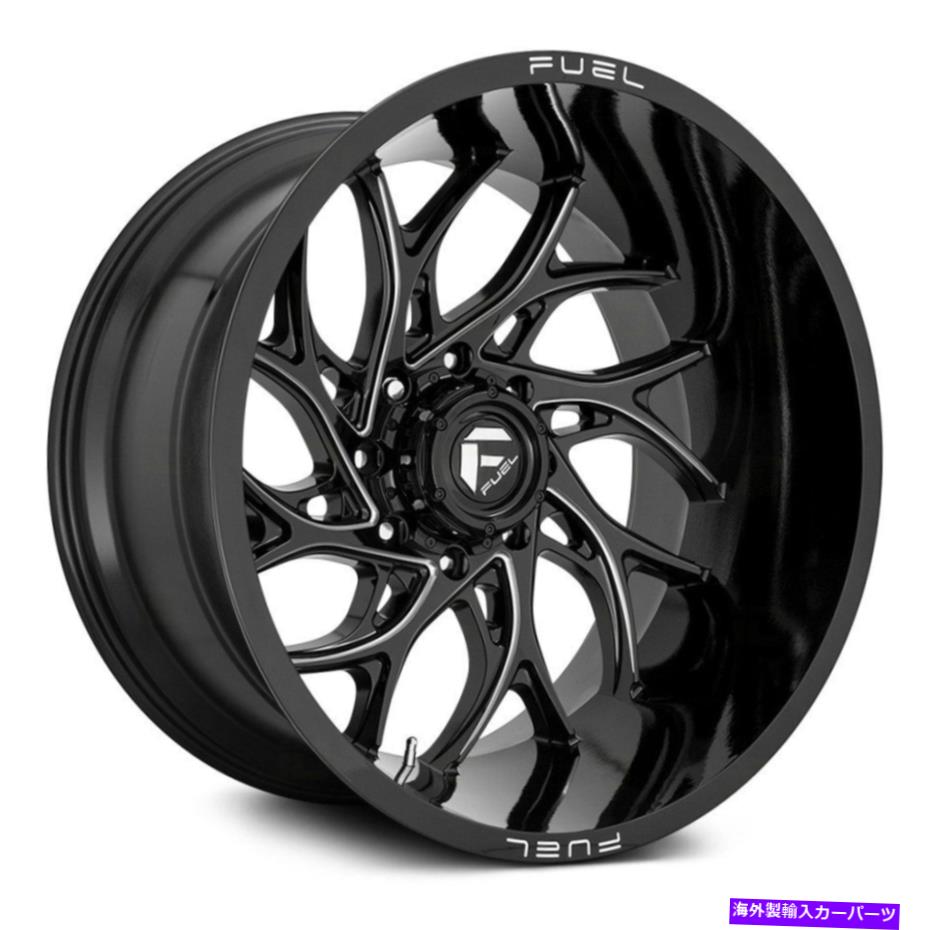 ホイール　４本セット 燃料D741ランナー1PCホイール20x9（1、5x139.7、78.1）4のブラックリムセット Fuel D741 RUNNER 1PC Wheels 20x9 (1, 5x139.7, 78.1) Black Rims Set of 4【並行輸入品】