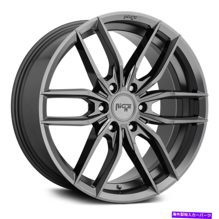 ホイール　４本セット ニッチM204 VOSSO 6ラグホイール20x9（35、6x132、74.5）4のガンメタルリムセット Niche M204 VOSSO 6 LUG Wheels 20x9 (35, 6x132, 74.5) Gunmetal Rims Set of 4【並行輸入品】 357,737円
