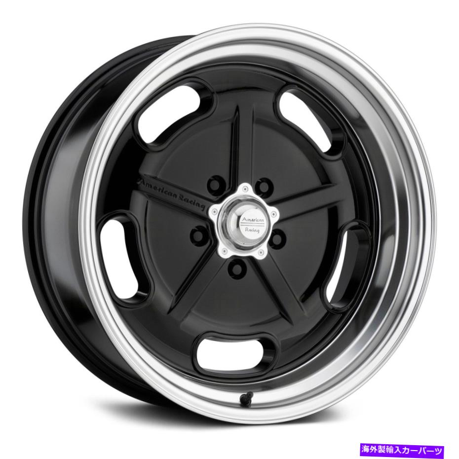ホイール　４本セット アメリカンレーシングVN511塩フラットホイール22x10.5（0、5x120.65）4のブラックリムセット American Racing VN511 SALT FLAT Wheels 22x10.5 (0, 5x120.65) Black Rims Set of 4【並行輸入品】