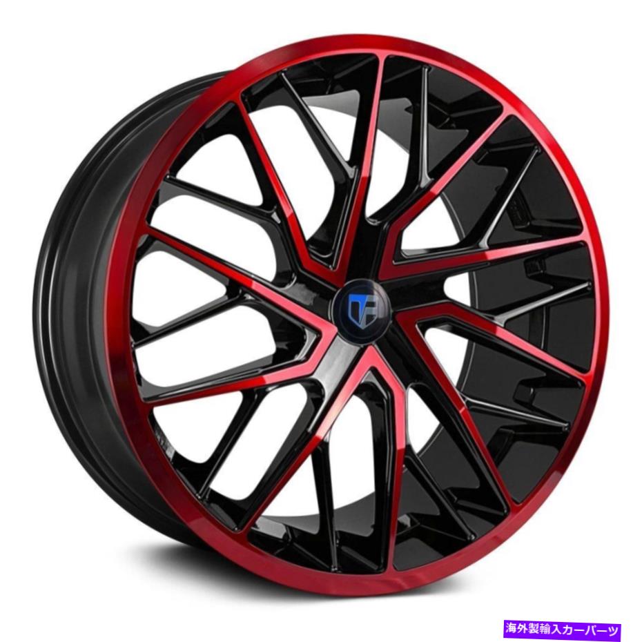 ホイール　４本セット Truform TF105ホイール20x10（42、5x114.3、73.1）4のブラックリムセット TruForm TF105 Wheels 20x10 (42, 5x114.3, 73.1) Black Rims Set of 4【並行輸入品】