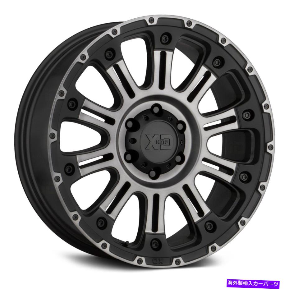 ホイール　４本セット XDシリーズXD829ホス2ホイール20x10（-24、8x165.1、125.1）4のブラックリムセット XD Series XD829 HOSS 2 Wheels 20x10 (-24, 8x165.1, 125.1) Black Rims Set of 4【並行輸入品】