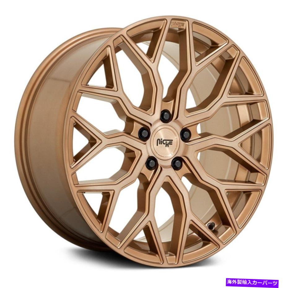 ホイール　４本セット ニッチM263 Mazzanti Wheels 19x9.5（38、5x112、66.56）4のブロンズリムセット Niche M263 MAZZANTI Wheels 19x9.5 (38, 5x112, 66.56) Bronze Rims Set of 4【並行輸入品】
