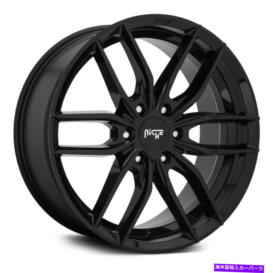ホイール　４本セット ニッチM209 Vossoホイール20x9（40、6x120.65、67.06）4のブラックリムセット Niche M209 VOSSO Wheels 20x9 (40, 6x120.65, 67.06) Black Rims Set of 4【並行輸入品】