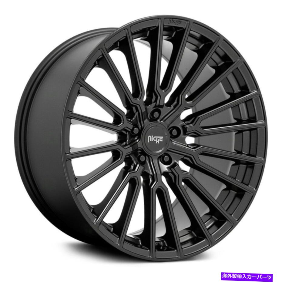 ホイール　４本セット ニッチM250プレミオホイール20x10.5（40、5x112、66.56）4のブラックリムセット Niche M250 PREMIO Wheels 20x10.5 (40, 5x112, 66.56) Black Rims Set of 4【並行輸入品】｜Us Custom Parts Shop USDM